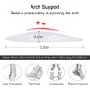 Dr. Foot's Arch Support Shoe Inserts for Flat Feet, Gel Arch Pads for Plantar Fasciitis, Adhesive Insoles for Relieve Pain for Women and Men