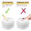 Gjinxi Metal Cosmetic Spoon 3 Pcs Mini Spoon Beauty Scoop Mask Shovel Applicator Skin Treatments Tools Reusable Tiny Shovel Gold Color Silver Spoon Fit Facial Cosmetic, Eye Cream, Body Care(Spatula)