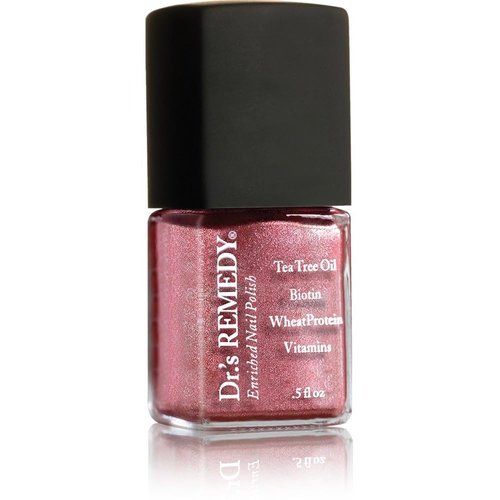 Dr’s Remedy Nail Polish, All Natural Enriched Nail Strengthener Non Toxic and Organic - REFLECTIVE Rose