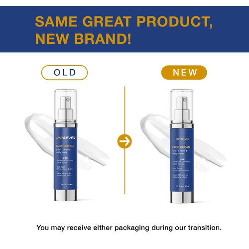 6 in 1 Mens Face Moisturizer: Face Cream for Men - Mens Face Moisturizer-Eye Bags Treatment & Face Lotion for Men, Mens Anti Aging Cream, Wrinkles Cream, After Shave Lotion for Men, 1.7 oz