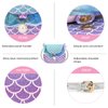 mibasies Toddler Purse for Little Girls Gifts for 3-8 Years Old with Dress Up Jewelry Pretend Play Accessories,Mermaid Girl Toys 4-5