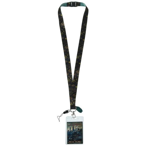 Fantastic Beast Welcome to New York Lanyard with Soft Touch Charm & Card Holder Novelty