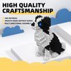KADELE Cute Dog Building Animal Sets, Extremely Challenging STEM Building Blocks Decor for Adults Kids, Micro 3D Educational Toys for Boys Girls Ages 8 and Up，Border Collie