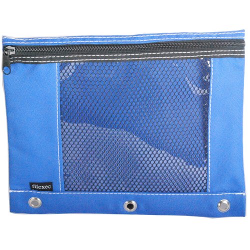 Filexec Products Soft Touch Pencil Pouch (18271),Blue