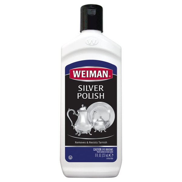 Weiman Silver Polish and Cleaner - 8 Ounce - Clean Shine and Polish Safe Protective Prevent Tarnish