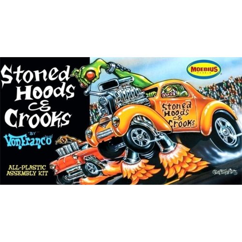 Micro-Mark Moebius Models® Von Franco's Stoned Hoods & Crooks Plastic Model Kit, 1/25 Scale