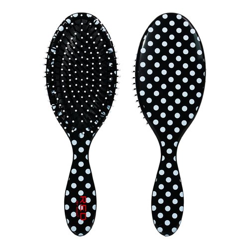 Red by Kiss Detangling Hair Brush Glides Through Tangles With Ease For All Hair Types Kids Friendly Size Hair Detangler Wet or Dry Hair (Polka Dot)