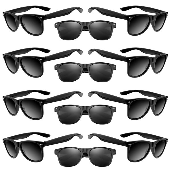 TUPARKA 20 Pack Kids Sunglasses Bulk for Summer Pool Party Favors Birthday Parties Goody Bag Fillers, Black