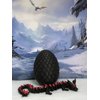 Crystal Dragon, 3D Printed Articulated Black and Red Crystal Dragon with Dragon Egg, Fidget ADHD Autism Toy, Executive Desk Toy D022