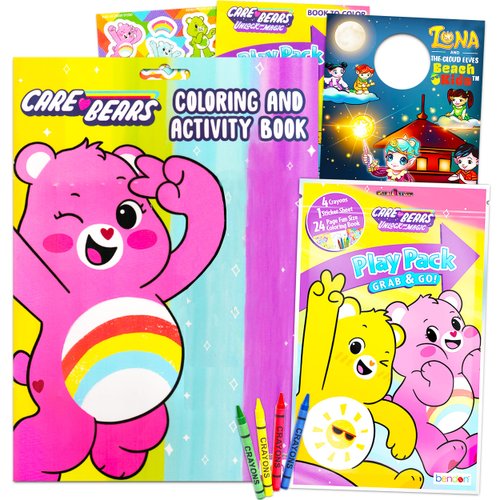 Bendon Publishing Care Bears Activity Book Set Care Bears Coloring Book Bundle - Care Bears Activity Set Featuring Care Bears Stickers, Care Bears Games, Care Bear Puzzles and More