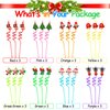 24 PCS Christmas Party Favors Drinking Straws Reusable Xmas Plastic Straw with Cartoon Decoration for Kids Christmas Party Supplies for New Year, Christmas, Birthday Party, 8 Styles