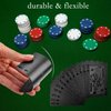 Joyoldelf Cool Black Foil Poker Playing Cards, Waterproof Deck of Cards with Gift Box, Use for Party and Game