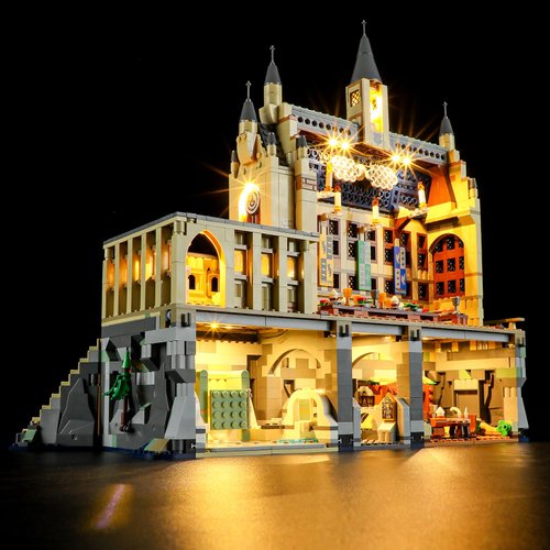 YEABRICKS LED Light for 76435 Harry Potter Hogwarts Castle Great Hall Building Blocks Model (Building Set NOT Included)
