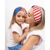Huachi American Flag Headbands for Women 4th of July Headband Wide Red White and Blue Patriotic Hair Bands for Women's Hair Twist Turban Hair Wrap Accessories