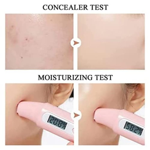 ZORNEPA Mushroom Head Air Cushion CC Cream, CC Cream Foundation, Concealer Lasting Moisturizing Pigment CC Liquid Foundation, Matte Even Skin Tone Nude Makeup Base Primer (Ivory)
