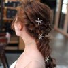BARTOSI Starfish Hair Clips Gold Pearl Hair Barrettes Mermaid Hair Pieces Hair Accessories for Women and Girls (Pack of 2)