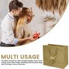 Novel Box Gold Gift Bags with Handles 10 Pack Wide Paper Bags - Shopping Bags Bulk Gift Bags Business, Shopping, Birthday Paper Shopping Bags - Shopping Bags for Groceries