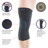 Neo-G Knee Sleeve for Daily wearing, Good for Sprains, Strains, Weak Muscles - Knee Sleeves for Men and Women – Fits for sports Running, Hiking, Yoga, Basketball - Airflow - Medium - Black