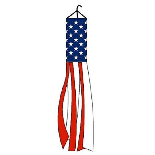 Home and Holiday Flags USA Windsock American Red White Blue Outdoor United States Patriotic US Decor