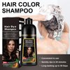 Dark Coffee Hair Color Shampoo for Gray Hair, Instant Dark Brown Hair Dye Shampoo 3 in 1 for Women and Men, Long Lasting Herbal Brown Hair Shampoo Colors in Minutes 17.6 FL OZ