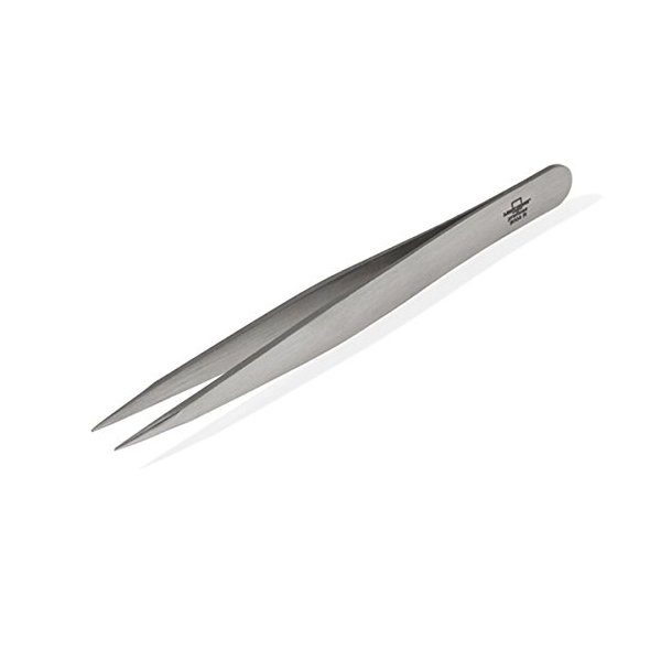 Profinox Pointed Stainless Steel Tweezers. Made by Malteser in Solingen, Germany