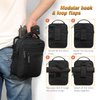 FINPAC Pistol Bag Carry Gun Holster, Tactical Handgun Shoulder Bag Padded Military Gun Ammo Accessories Pouch Shooting Range Duffle Bag, Black