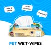 Pacific Pups Grooming Dog Wipes for Paws and Butt Pet Cleaning Deodorizing Wipes, Puppy Wipes Supporting Pacific Pups Rescue Dog Grooming Wipes, Pet Wipes for Dogs Paw Cleaner for Dogs and Cats