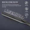 Wire Hair Brush 2pcs Detangling Steel Bristle Hair Brush Tail Scalp Teasing Massage Comb Backcombing Wig Rat Scalp Comb