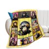 Gorila Throw Blanket Gorila Gifts Gorila Chimpanzee Chimp Decor Animal Throw Blanket Cozy Flannel Soft Warm Plush Lightweight Bedding Flannel Fleece for Boy Man Sofa Bedding Couch 40"x50"