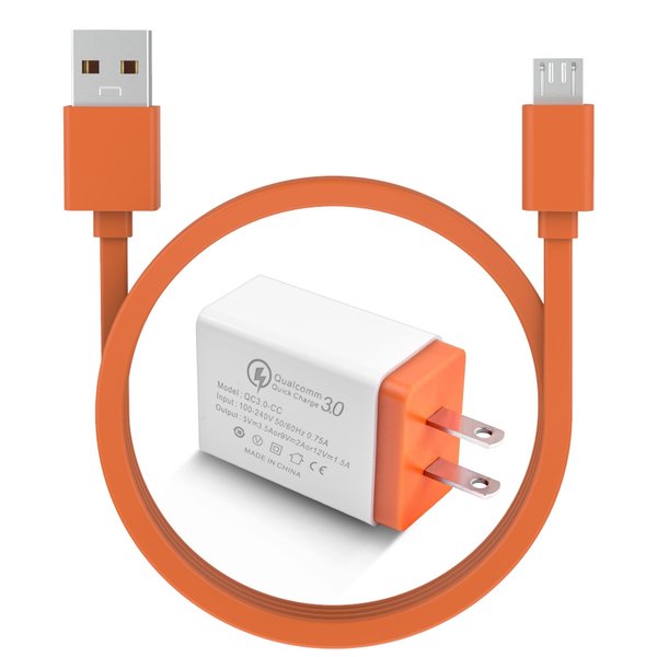 Tobysome Micro USB Fast Charging Cable Power Supply Charger Cord Compatible with Charge 2, Charge 3, Clip, Flip 2, Flip 3, Flip 4, Pulse 2, Pulse 3, Micro/Trip/Go/Link Speakers (Micro USB Connector)