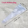 TorSor 10 Pack Hair Cutting Scissors Pacakge Bag Disposable Storage Sleeve Sheath Pouch Case PVC Cover Protector for 6'' 6.5'' 7'' 8 inch Hairdressing Thinning Shears Haircut Scissor Hairdressers
