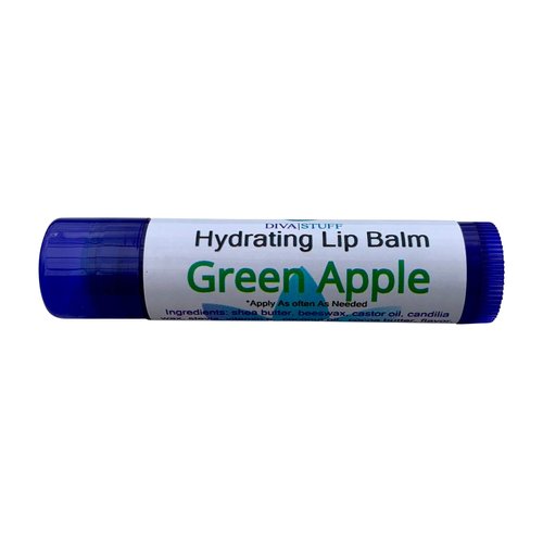 Best Formula Fun Flavored Lip Balm by Diva Stuff, Lots to Choose from and Super Soft Lips (Green Apple)