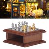 Miniature Chess Set, Gift Dollhouse Furniture Mini Collection Decoration for Home