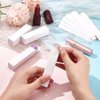 BENECREAT 50 Pack White Lipstick Case 0.8x0.8x3.4 Inch Paper Essential Oil Packaging Box, Lip Gloss Packaging Box for Lipstick Bottle Packaging Gift Makeup Tube Storage