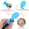 Construction Toddler Utensils - Toddler Forks and Spoons - Toddler Spoon and Fork Set - for Toddler Utensils - Baby Utensils - Portable Utensil Set for 1 2 3 4 5 years old - Blue