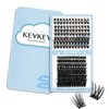 KevKev Lash Clusters 192 Pcs Individual Lashes Cluster Lashes Mixed Styles DIY Lash Extensions Eyelash Clusters Thin Band & Soft Lashes that Look Like Eyelash Extensions(Cloudy & Cirrus, D-10-18mix)