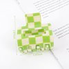 Framendino, 4 Pack Checkered Hair Claw Clips 2" Square Checker Barrettes Medium Cute Hair Jaw Clips Hair Accessories for Women