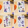 XIYOKA 12 Sheets 160+ PCS Halloween Glitter Temporary Tattoo Kids, Halloween Glitter Tattoos Halloween Glitter Face Tattoos Halloween Party Favors Supplies Fake Tattoos for Kids