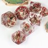 UDIXI Skull DND Dice Set, Resin D and D Dice Set Skull Dice Set D&D for RPG Dungeons and Dragons MTG and Other Tabletop Games