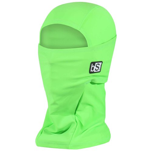 BLACKSTRAP Hood Balaclava Face Mask, Dual Layer Cold Weather Headwear for Men and Women (Bright Green)
