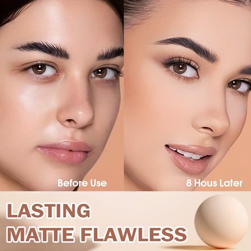 evpct Kaely Oil Control Pressed Face Powder, Get Smooth Flawless Fine Lines and Lightweight Finishing Foundation, Control Shine Long Lasting Waterproof Face Setting Powder Cosmetic, 130 True Beige