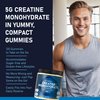NutraPep Creatine Monohydrate Gummies 5g for Men Women - with L-Taurine Betaine Anhydrous Alpha-GPC BCAA 2:1:1 - Sugar-Free Gluten Free Chewable Creatine Supplement Bites