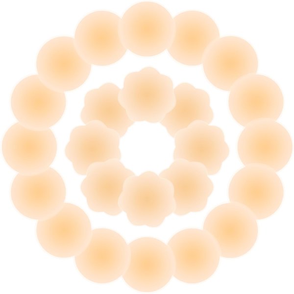 Zhowehall 12 Pairs Nipple Covers for Women, Silicone Adhesive Nipple Pasties Bra, Reusable Invisible Breast Petals Waterproof Beige