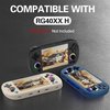 Silicone Case Compatible with Anbernic RG40XX H, Anti-Scratch, Washable, Shockproof Protective Cover for RG40XX H Handheld Game Console with Lanyard - Black
