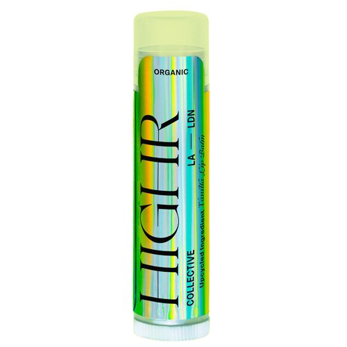 HIGHR Organic Vanilla Butter Hydrating Lip Balm - Nourishing Lip Care for Youthful and Smoother Lips, Lip Moisturizer for Dry and Cracked Lips - All Natural Treatment Perfect for Women on the Go
