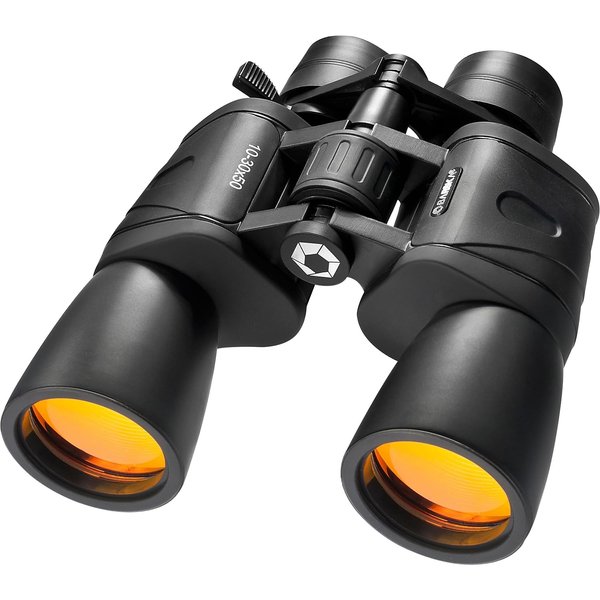 Barska AB10169 Gladiator 10-30x50 Zoom Binoculars with Tripod Adaptor for Long Range Viewing, Birding, Hiking, Sports, etc
