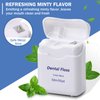 FillTouch 36 Pack Mini Dental Floss Bulk Mint Flavored Floss 50m Each Travel Dental Floss Oral Care Dental Floss for Teeth and Gum Protection(White)
