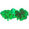 St Patrick's Shamrock Headbands Green Sequin Hair Band Glitter Clover Head Wear for Women Ladies Girls Paddy's Day Party Accessory Pack, Set of 2
