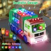 choopheme Garbage Truck Toys with Music 4D Led Light Automatic Bump Light up Toys Garbage Truck Engine Push Car Toy Vehicle Trash Truck for Toddler Kids Toy 3 4 5 Year Old Up Boy Girl Birthday Gift