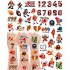 20 Sheets Funny Football Temporary Tattoos Stickers,180 Pieces American Football Themed Tattoos Stickers Party Decoration Supplies Party favors for Kids Adults
